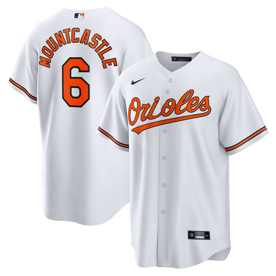 Men's Baltimore Orioles Ryan Mountcastle #6 White Jersey